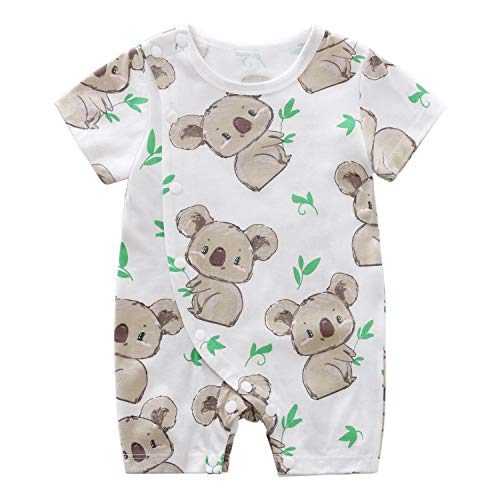 Cute Unisex Baby Boys Girls Romper Short Sleeve Koala Printing  Infant Jumpsuit One Piece