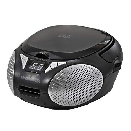 MD6924 Portable Top Loading CD Boombox in Black