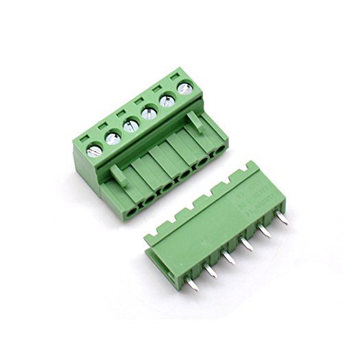 10 Set 6-Pin 5.08mm Pitch Male Female PCB Screw Terminal Block