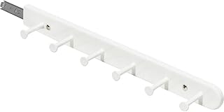 Extendable Sliding Wardrobe Hook Rail with Hardware