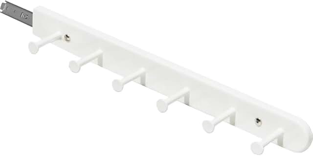Extendable Sliding Wardrobe Hook Rail with Hardware