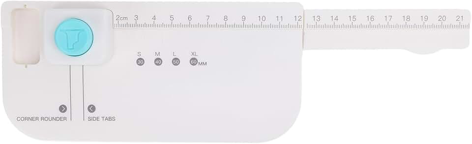 Portable 4-Size Label Puncher for Scrapbooking and Crafts
