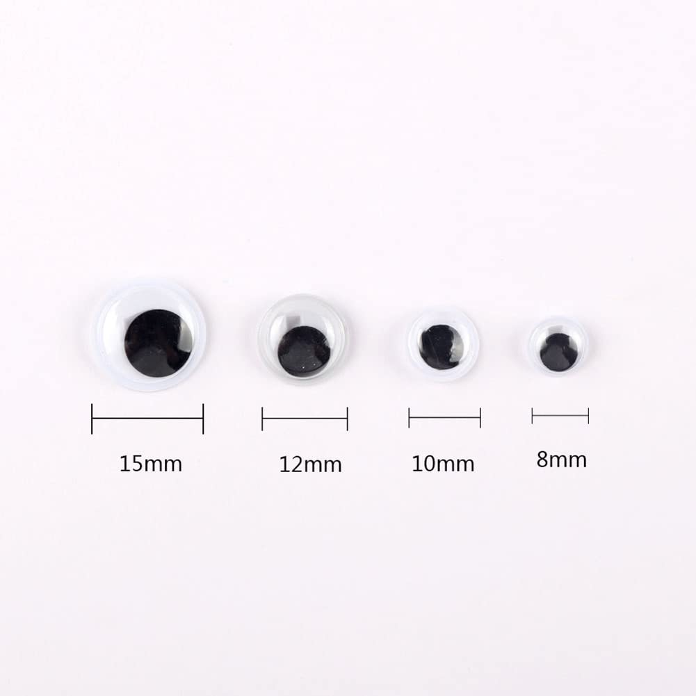 100 Pieces Plastic Wiggle Buttons for Sewing and Crafts