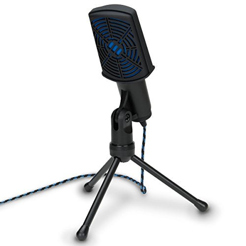 (Improved 2018 Edition) PC USB Condenser Gaming Microphone - Computer Streaming Mic Adjustable Stand Design and Mute Switch by - For Skype, Conference Calls, Twitch, Youtube, and Discord