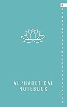 Alphabetical Lined Notebook with A to Z Tabs