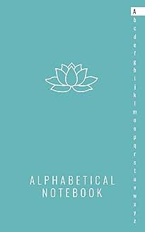 Alphabetical Lined Notebook with A to Z Tabs
