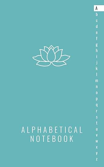 Alphabetical Lined Notebook with A to Z Tabs