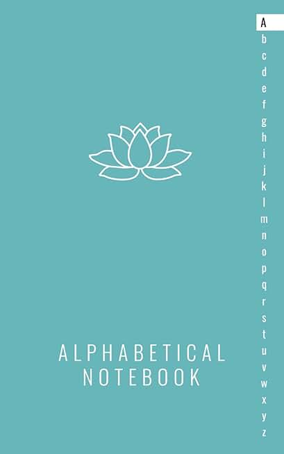Alphabetical Lined Notebook with A to Z Tabs