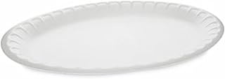 Oval Satin Foam Dinner Platter, 11.5 x 8.5, White
