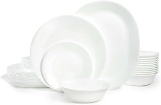 Winter Frost White 38-Piece Dinnerware Set for 12