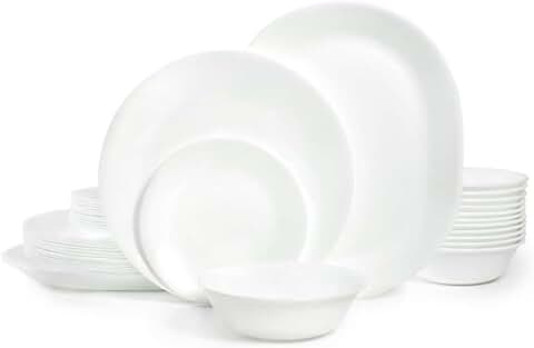 Winter Frost White 38-Piece Dinnerware Set for 12