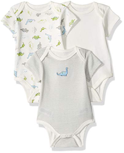 Baby Boy s 3 Pack Bodysuit Pants, White Multi,