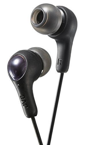 Gumy in Ear Earbud Headphones with Silicone Ear Pieces S/M/L Black