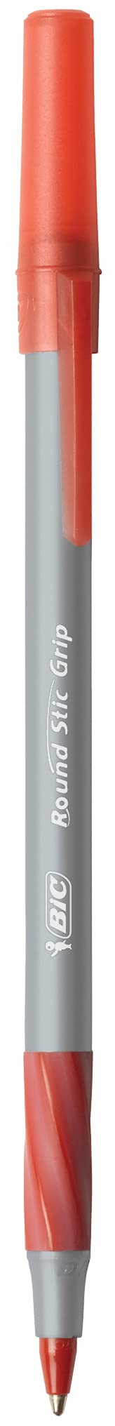 Red Ballpoint Pens with Soft Grip, 12 Pack