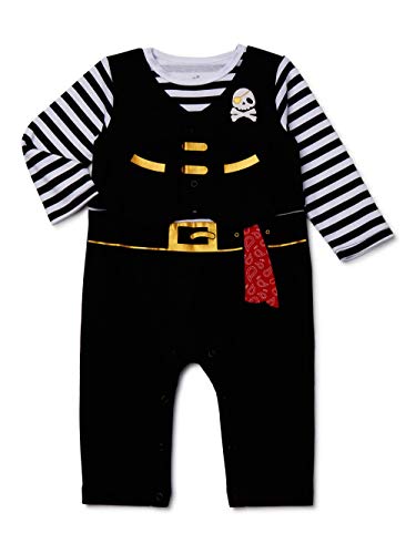 Baby Boy Pirate 1 Piece Coverall   0-3 Months Black