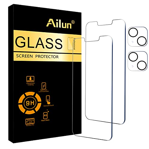 2 Pack Screen and Camera Protectors for iPhone 13