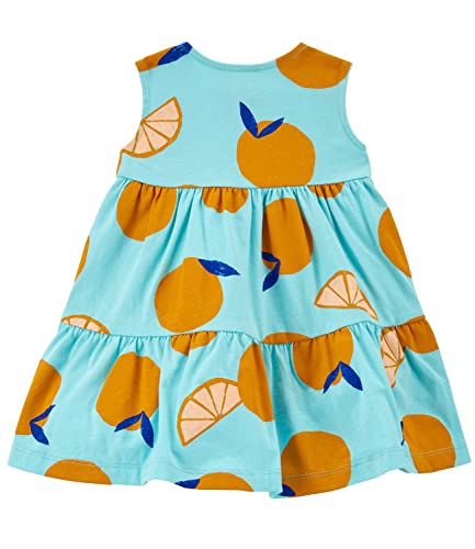 Baby Girls' Casual Dress with Matching Diaper Cover ( , Fruit/Blue)