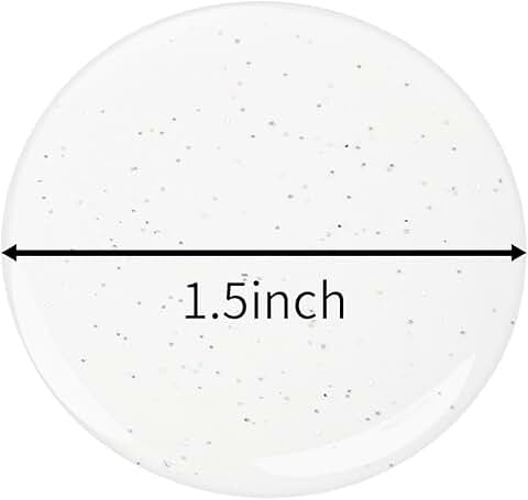 1.5 Inch Glitter Resin Stickers, 120 Pieces