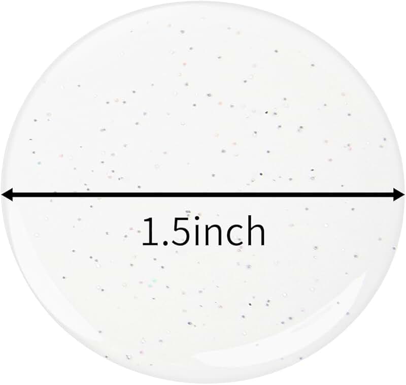1.5 Inch Glitter Resin Stickers, 120 Pieces