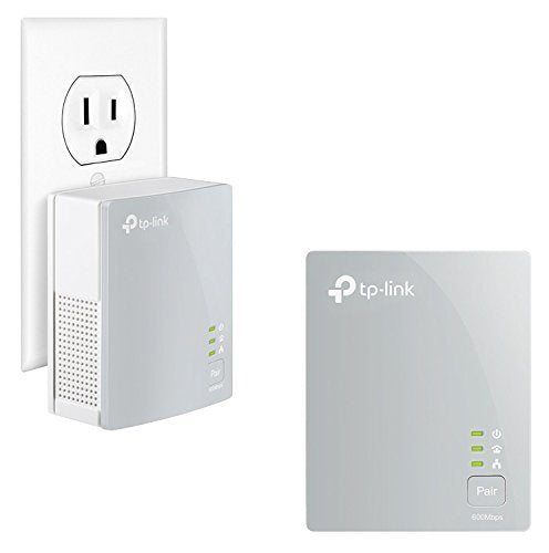 AV600 Powerline Ethernet Adapter - Plug&Play, Power Saving, Nano Powerline Adapter, Expand Home Network with Stable Connections (TL-PA4010 KIT)
