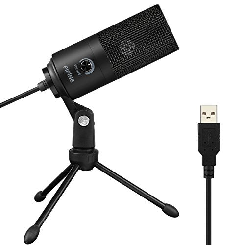 USB Metal Condenser Microphone for Laptop and Windows