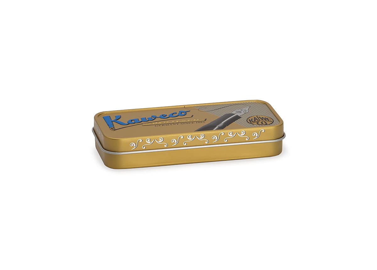 Brass Sport Retractable Ballpoint Pen in Tin Box
