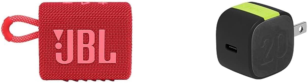 Portable Bluetooth Speaker and Compact USB-C Charger