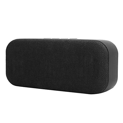 Bluetooth Speaker,Mesh Wireless Bluetooth Speaker Portable Dual Double Loudspeaker,Portable Memory Card Bass Sound Cloth Audio Subwoofer Speaker(Black)