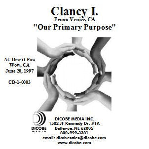 Our Primary Purpose - Clancy I. (Audio CD)