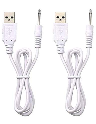 Replacement DC Charging Cable | USB Charger Cord - 2.5mm (2 Pack)