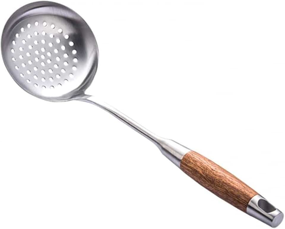 Stainless Steel Slotted Soup Ladle for Cooking