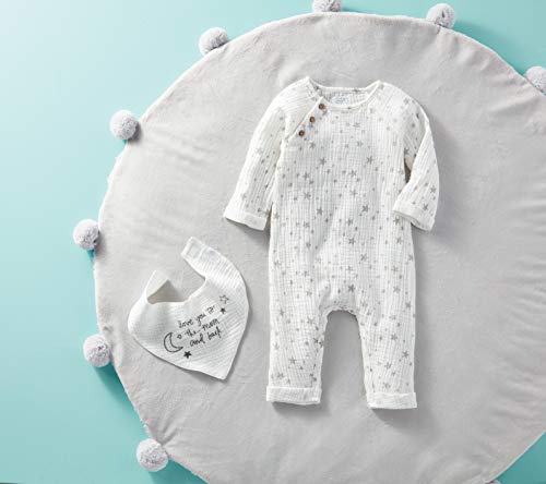 Baby Star Gauze 1 PC, Gray, 0-3 Months