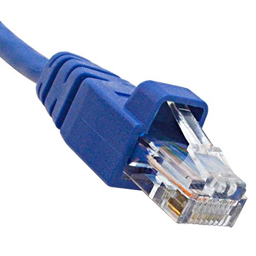 '- SAPT534-10 Pack of 6 inch CAT5e UTP Patch Cables - Blue RJ45 Ethernet 8 Wire Computer Network Cords