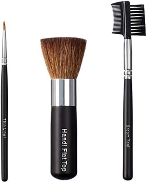 Vegan Thin Liner Handi Flat Top Brush Set