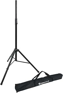 Heavy-Duty Tripod DJ Speaker Stand, Adjustable 47-81 Inches