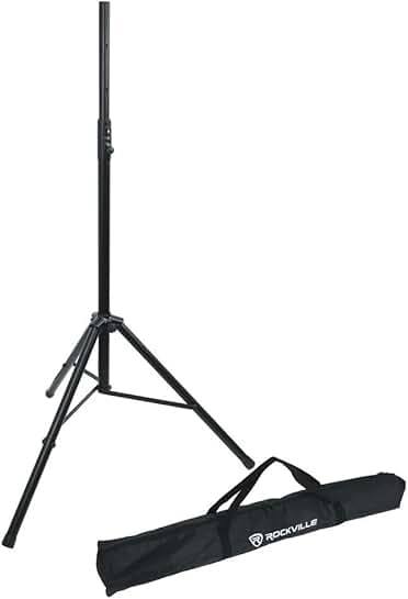 Heavy-Duty Tripod DJ Speaker Stand, Adjustable 47-81 Inches
