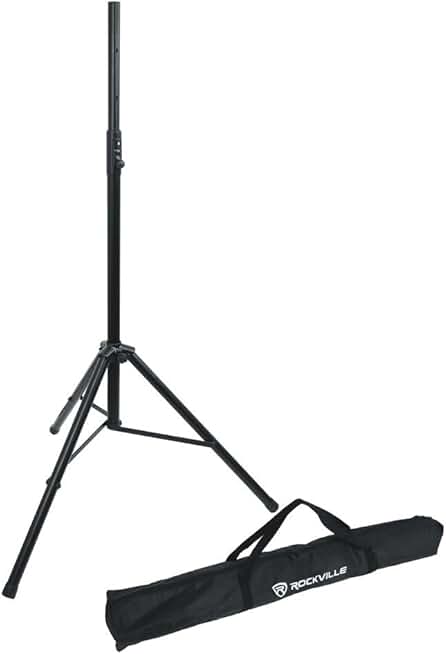 Heavy-Duty Tripod DJ Speaker Stand, Adjustable 47-81 Inches