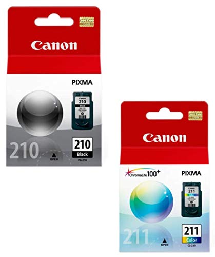 PG-210/CL PIXMA MP240 MP250 MP270 MX320 MX330 MX340 IP2700 IP2702 Ink Cartridge Set (Black,Color) in Retail Packaging