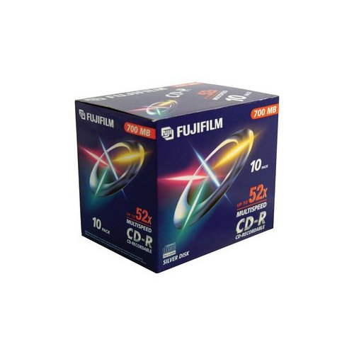10 x CD-R 700 MB ( 80min ) 52x jewel case storage media