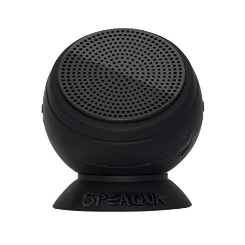 Bluetooth Speaker-Waterproof, Durable w/Built-in Storage (2,000 Songs) - Wireless Dual Bluetooth Speaker Pairing - Portable Bluetooth Speaker - Barnacle Outdoor Speaker - Manta Black
