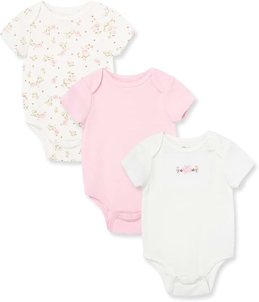 Baby Girl Cotton Bodysuits Pack for Newborn to 9 Months