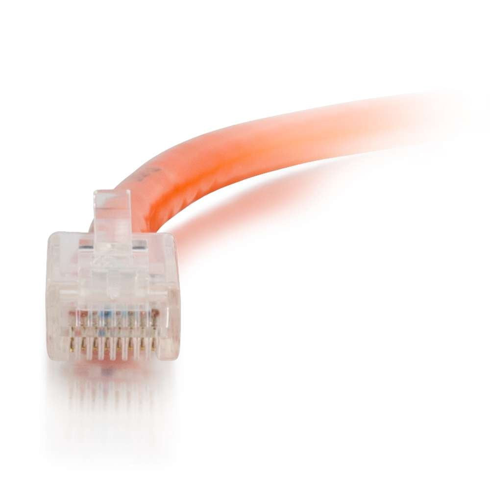 00947 Cat5e Cable - Non-Booted Unshielded Ethernet Network Patch Cable, Orange (6 Inches, 0.15 Meters)