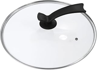 Glass cookware and silicone utensils with universal pot lid