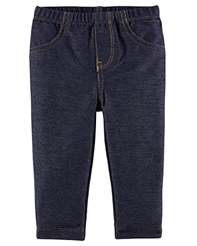 Baby Girls' Denim Jeggings (12 Months, Blue)