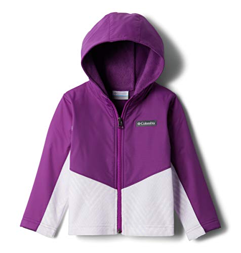 Baby Steens Mt Overlay Hoodie, Pale Lilac Chevron Print/Plum, 0/3