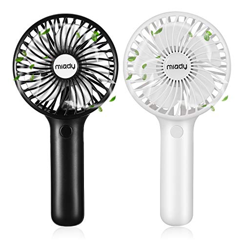 2-Pack Portable Handheld Fan with 5000mAh Battery