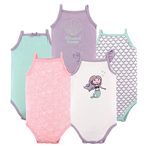 Uni   Cotton Sleeveless Bodysuits Mermaid, 0-3 Months
