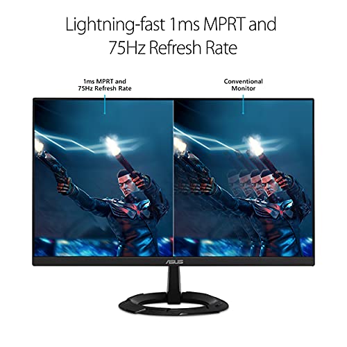 23.8 1080P Gaming Monitor (VZ249QG1R) - Full HD, IPS, 75Hz, 1ms, Extreme Low Motion Blur, Speakers, FreeSync, Eye Care, VESA Mountable, Ultra-Slim, DisplayPort, HDMI, Tilt