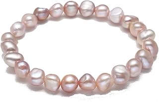 Handmade Women's Beaded Pearl Bracelet in Multiple Colors
