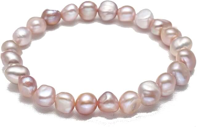 Handmade Women's Beaded Pearl Bracelet in Multiple Colors
